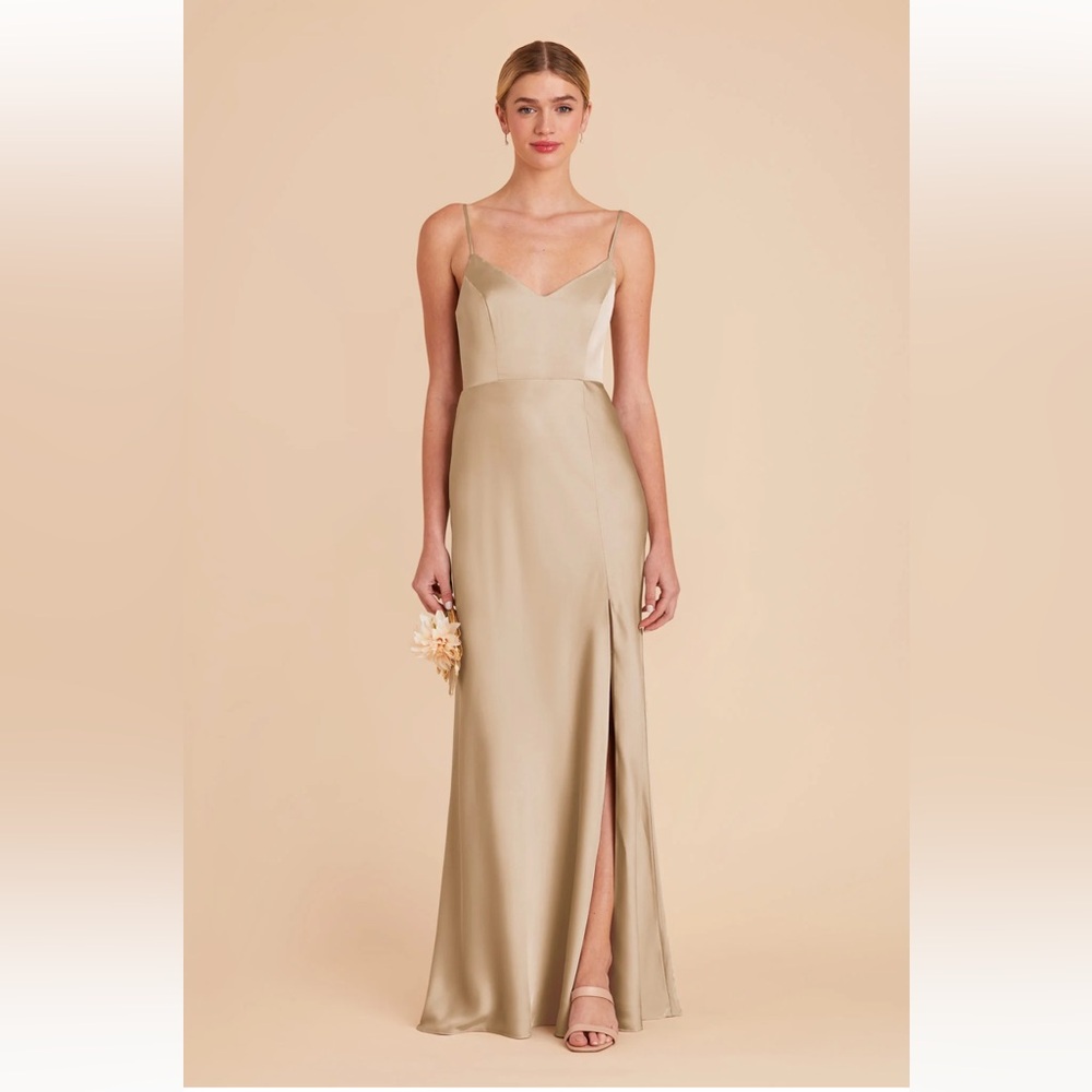 Birdy Grey Jay Bridesmaid Dress in Champagne Matte Satin